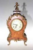 Gilt metal mounted replica 19th century mantel clock