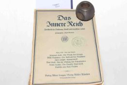 1939 Hitler match striker and 1939 volume of Das Inner Reich