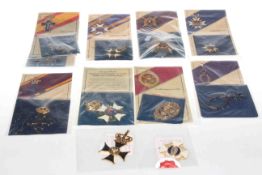 Collection of collector's insignia
