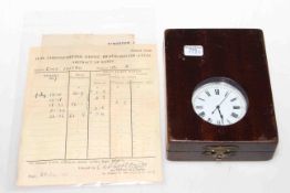 WWII marine chronometer and certificates