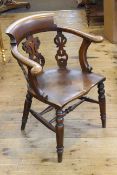 Late 19th/ early 20th century elm club chair