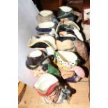 Collection of nine Royal Doulton character jugs