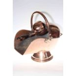 Copper swing handle coal helmet with scoop