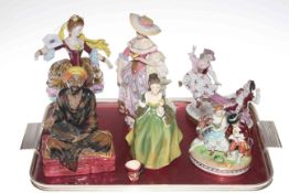 Ornate Continental figurines,