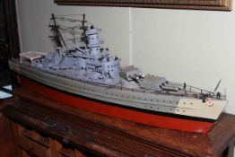 Model of a German gun ship