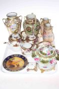 Collection of Noritake, Foley cup and saucer, lidded jar,