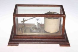 Oak framed barograph