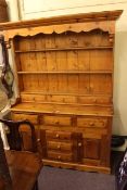 Pine kitchen dresser and rack