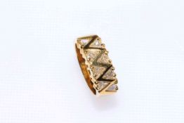 18 carat gold and diamond eternity ring,