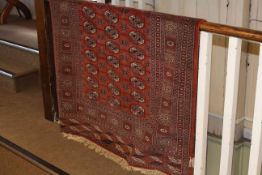 Eastern iron red ground rug 1.80 by 1.