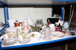 Midwinter dinnerware, vases, jugs, glass and china,
