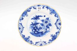 Antique Delft blue and white plate