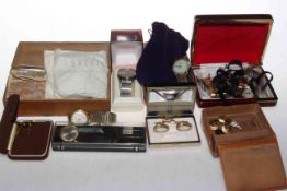 Collection of watches, coins and jewellery,