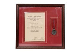 A WORLD WAR II GERMAN WINTERSCHLACHT IM OSTEN (OSTMEDAILLE) MEDAL, Russian front, 1941/42,