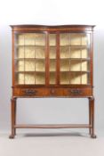 A MAHOGANY VITRINE IN IRISH CHIPPENDALE STYLE, LATE 19TH CENTURY,