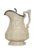 AN EARLY VICTORIAN STONEWARE EWER, W. RIDGWAY SON & CO.