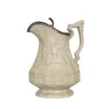 AN EARLY VICTORIAN STONEWARE EWER, W. RIDGWAY SON & CO.