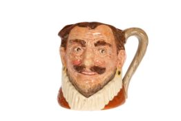 A RARE ROYAL DOULTON CHARACTER JUG, "DRAKE", without hat, variation no.