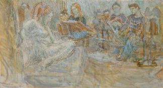 JANE DOWLING (BORN 1925), "AT THE RUSKIN SCHOOL OF DRAWING", unsigned,