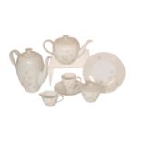 A MID CENTURY ROSENTHAL TEA AND COFFEE SERVICE, comprising coffee pot, teapot, twelve tea plates,