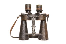 A PAIR OF GERMAN WORLD WAR II CARL ZEISS JENA BINOCULARS, 7X50, with eagle and swastika stamp, Artl.