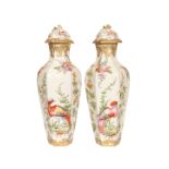 A PAIR OF SAMSON OF PARIS PORCELAIN VASES AND COVERS, c.