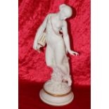 A ROYAL WORCESTER TINTED AND PARTIALLY GLAZED PARIAN FIGURE, MORNING DEW, CIRCA 1860,