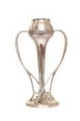 A LIBERTY & CO ENGLISH PEWTER TULIP VASE, DESIGNED BY ARCHIBALD KNOX, no.
