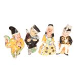 A SET OF FOUR SHORTER & SON D'OYLY CARTE OPERA FIGURES, comprising Duchess of Plaza Tora, Ko-Ko,