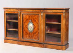 A FINE VICTORIAN GILT-METAL MOUNTED BURR WALNUT CREDENZA, CIRCA 1860-70,