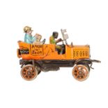 A MARX AMOS 'N' ANDY FRESH AIR TAXI CAB TOY, CIRCA 1930'S, tin, litho, clockwork. 20.