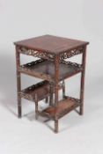 A CHINESE HARDWOOD OCCASIONAL TABLE, CIRCA 1900,