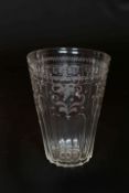 A LARGE GLASS BEAKER, EARLY/MID 18th CENTURY,