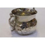 A CHARLES II SILVER TWO-HANDLED PORRINGER, HB conjoined, London 1664,