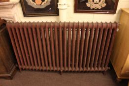 Early 20th Century Art Nouveau cast iron radiator,