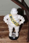 Cast metal model of Michelin Man