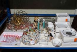 Beswick Beatrix Potter figures, light fitting, boxed German plates, toby jugs, commemorative ware,