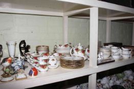 Royal Albert 'Old Country Roses' and 'Belinda' tea and dinner wares, Royal Crown Derby paperweight,