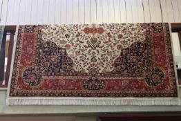 Keshan carpet with a beige ground 2.80 by 2.