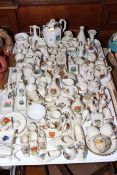 Collection of approximately one hundred pieces of crested china