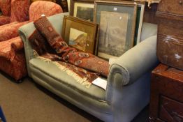 Edwardian drop end settee,