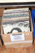 Box of LP records including Abba, Gordon Lightfoot,