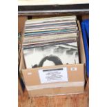 Box of LP records including Abba, Gordon Lightfoot,