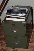Two drawer index cabinet ,