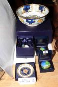 Royal Worcester limited edition Millennium bowl together with four boxed candle snuffer,