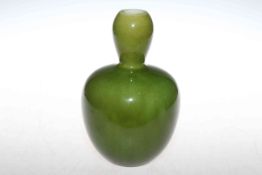 Bretby Pottery green glazed vase, shape no.
