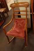 Victorian satin birch rocking chair