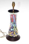 Moorcroft table lamp in Martinique pattern