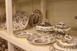 Stockton Pottery 'Select Views' twenty-four piece dinner service