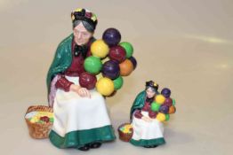 Two Royal Doulton figures, The Old Balloon Seller,
